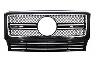 Μπροστινή Μάσκα για MERCEDES W463 G-Class (90-12) G65 Design Piano Black Chrome Frame