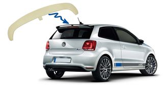 Spoiler Αεροτομή Οροφής για VW Polo 6R 6C Mk6 (2009-2017) WRC Design Πίσω Tailgate