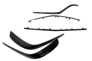 Μπροστινός Spoiler Splitter Flaps Flics Garnish Piano Black για MERCEDES GLE Coupe C292 (2015-2018)