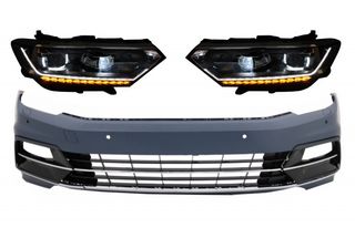 Μπροστινός Προφυλακτήρας για VW Passat B8 3G (2015-2018) R-Line με Μπροστινά Φανάρια LED Matrix με Sequential Dynamic Turning Lights