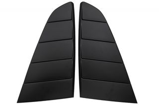 Classic Quarter Side Window Louvers για FORD Mustang Mk6 VI Sixth Generation (2015-2019) Matte Black PFT Design