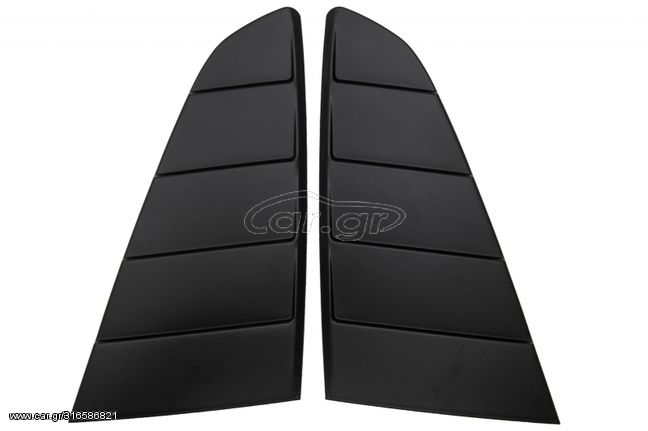 Classic Quarter Side Window Louvers για FORD Mustang Mk6 VI Sixth Generation (2015-2019) Matte Black PFT Design