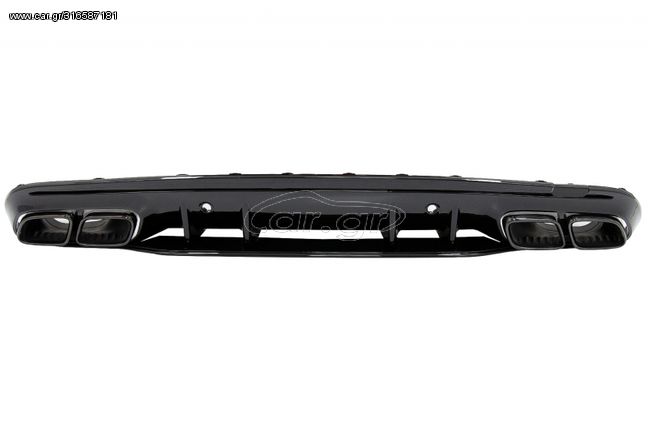 Πίσω Προφυλακτήρας Diffuser για MERCEDES C-Class W205 S205 (2014-2020) C63S Design Black Tips μόνο για AMG Sport Line