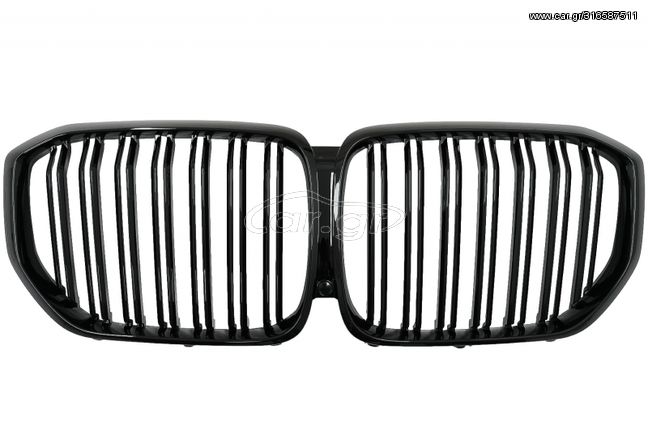 Γρίλιες Μάσκα για BMW X5 G05 (2018-up) Double Stripe M Design Piano Black