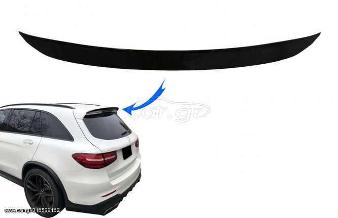 Πίσω Spoiler Αεροτομή Οροφής Add-On για Mercedes GLC X253 SUV (2015-2020) Piano Black