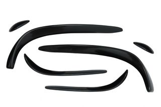 Μπροστινός Προφυλακτήρας Splitters Fins Flaps Aero για Mercedes C-Class W205 S205 C205 A205 (2015-2018) C43 Design Piano Black