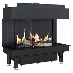 Ενεργειακό τζάκι LEO/LP/70/G31/37MBAR τριών όψεων γκαζιού Kratki