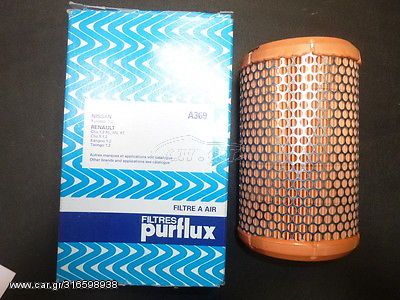 PORFLUX A 369 AIR FILTER RENAULT CLIO/NISSAN ΕΞΩΤΕΡΙΚΗ ΔΙΑΜΕΤΡΟΣ 105mm, ΕΣΩΤΕΡΙΚΗ ΔΙΑΜΕΤΡΟΣ 70mm, ΥΨΟΣ 180mm.