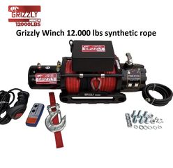 Grizzly Winch 12.000 lbs synthetic rope