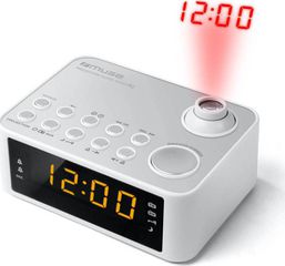 Muse M-178 Λευκό Ψηφιακό Επιτραπέζιο Ραδιο-Rολόι Με Ξυπνητήρι*