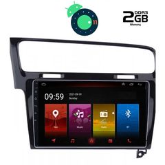 MULTIMEDIA  OEM  VW GOLF 7  mod. 2013-2021 IQ-AN X4985_GPS (10inc) ΜΑΥΡΟ ΑΣΗΜΙ ΓΚΡΙ