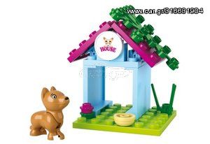 SLUBAN Τουβλάκια Girls Dream, Dog House M38-B0513, 18τμχ