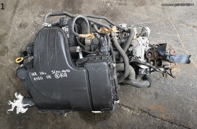 ΚΙΝΗΤΗΡΑΣ-ΣΑΣΜΑΝ SEMI AUTO 1KR 1.0cc 12v TOYOTA AYGO 2006-2014 (EG)