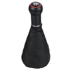 ΠΟΜΟΛΟ ΜΕ ΦΥΣΟΥΝΑ ΜΑΥΡΗ ΔΕΡΜΑΤΙΝΗ ΜΕ ΚΟΚΚΙΝΕΣ ΡΑΦΕΣ VW GOLF 3/4/5 , POLO 6N , SEAT IBIZA/CORDOBA