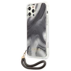 Guess Marble Collection iPhone 12 / iPhone 12 Pro Case - Gray-thumb-1