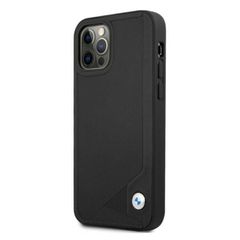 BMW Leather Deboss Case for iPhone 12 Pro Max - Black-thumb-1