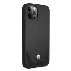 BMW Leather Perforate Case for iPhone 12 Pro Max - Black-thumb-3