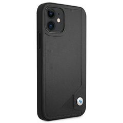 BMW Leather Deboss case for iPhone 12 mini - black-thumb-3