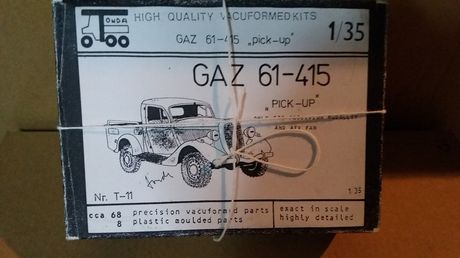 1/35 TONDA #T-11  "GAZ 61-415 PICKUP"