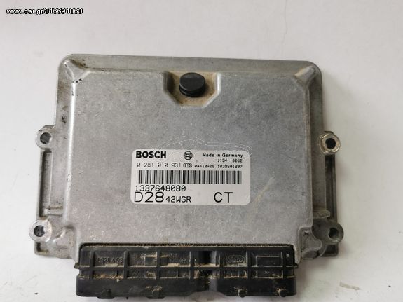 Bosch 0 281 010 931 -  1337648080 D2842W6R CT με κλειδαριά και κλειδί και ασφαλειοθήκες Εγκέφαλος  Fiat Ducato-Peugeot Boxer-Citroen Jumper  2.8L TDci