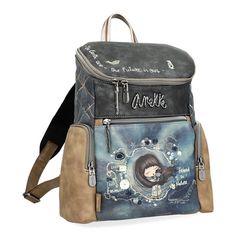 ΤΣΑΝΤΑ ΠΛΑΤΗΣ BACKPACK ΜΕΓΑΛΗ, ΜΠΛΕ