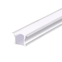 Προφίλ αλουμινίου HAZEL P115U με οπάλ κάλυμμα 2m/pc με εξωτερική διάσταση 17.2x14.2x24mm