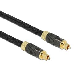 Καλώδιο ήχου Toslink DELOCK 86595, gold plated, 5m, μαύρο
