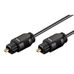 Καλώδιο ήχου Toslink GOOBAY 50563, gold plated, 2.2mm, 0.5m, μαύρο