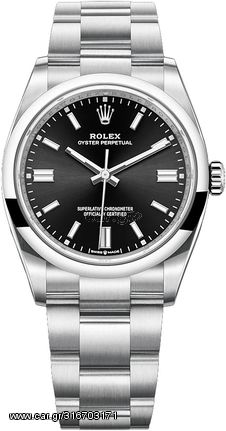 ROLEX Black Dial Oyster Perpetual 36 126000