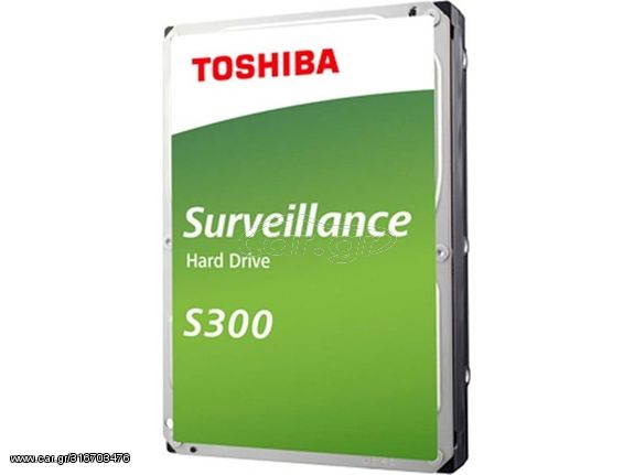 Toshiba S300 Surveillance 6TB HDD Σκληρός Δίσκος 3.5'' SATA III 5400rpm με 256MB Cache για Καταγραφικό (HDWT860UZSVA) - Πληρωμή και σε έως 9 δόσεις