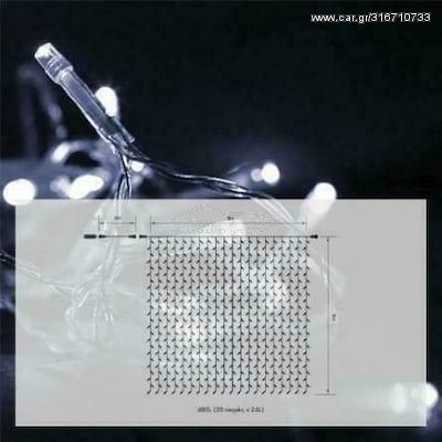480 LED cool white ΚΟΥΡΤΙΝΑ 3mΧ3m flash, ΕΠΕΚΤΑΣΙΜΗ,31V/9W IP44 27-00296