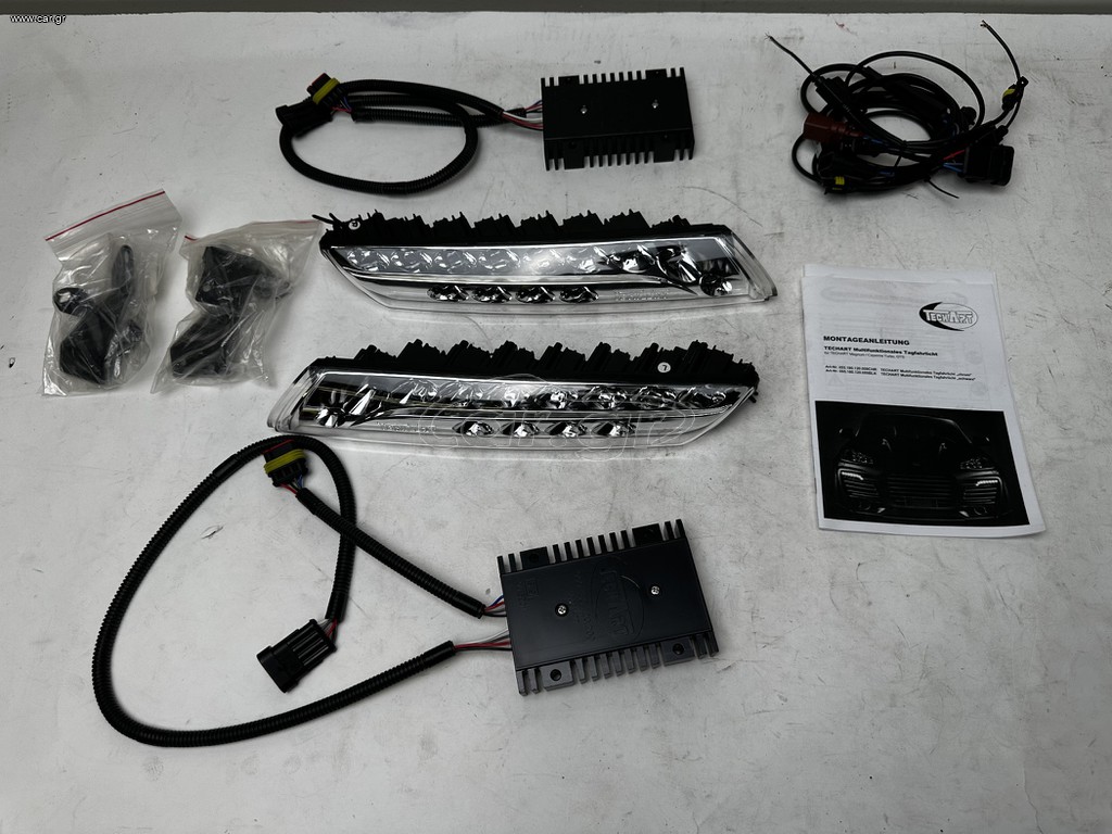TECHART ΦΩΤΑ ΗΜΕΡΑΣ LED KIT ΓΙΑ PORSCHE CAYENNE, TECHART DAYTIME LED PORSCHE CAYENNE 055180120001