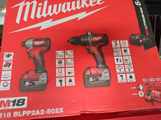 ΠΡΟΣΦΟΡΑ!!SET MILWAUKEE ΦΟΡΤΙΖΟΜΕΝΑ ΠΑΛΜ.ΒΙΔΟΛΟΓΟΣ&ΔΡΑΠΑΝΟΚΑΤΣΑΒΙΔΟ 18VX5Ah BRUSHLESS!! ΜΟD.M18 BLPP2A2-502X-thumb-17