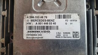 Μονάδα Ελέγχου Κινητήρα (ECU) MERCEDES W169 A170 1.7 CDI A2661534879 , A0014460340 SIEMENS 5WK90922 (02)-thumb-1