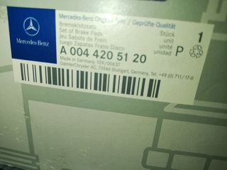 ΤΑΚΑΚΙΑ ΕΜΠΡΟΣ ΓΙΑ MERCEDES BENZ W209 SPORT, TS BRAKE PAD MERCEDES BENZ W209 SPORT  A0044205120-thumb-2