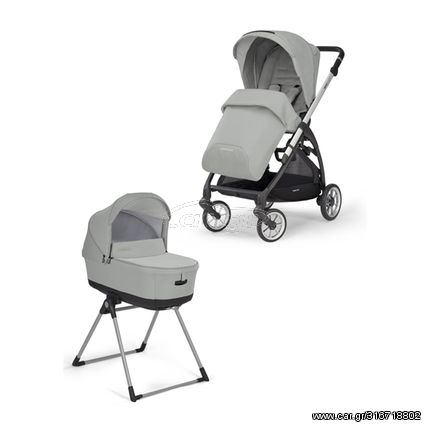 Inglesina Πολυκαρότσι Electa Duo System Greenwich Silver Με Σκελετό Silver Black KA52P0GWS