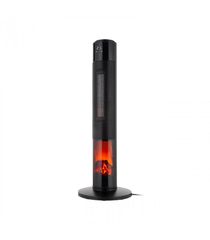 Teesa TSA8051 Θερμάστρα στήλη 2000W με δείκτη θερμοκρασίας τηλεχειριστήριο και απομίμηση τζακιού