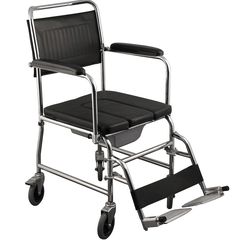 Mobiakcare Αναπηρικό αμαξίδιο τουαλέτα με δοχείο WC και συρταρωτό κάθισμα U