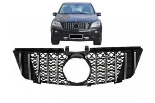 ΜΑΣΚΑ ΕΜΠΡΟΣ Mercedes ML W164 (2005-2008) GT-R Panamericana Design Black Chrome