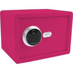 Χρηματοκιβώτιο με δακτυλικό αποτύπωμα και ηλεκτρονική κλειδαριά 16L διαστάσεων  25x35x25cm Olympia GOsafe σε φούξια χρώμα
