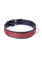 Collar with crystals 3 cm Red Line-thumb-2
