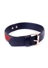 Collar with crystals 3 cm Red Line-thumb-1