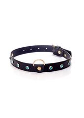 Collar - 2 cm turquoise crystal-thumb-2