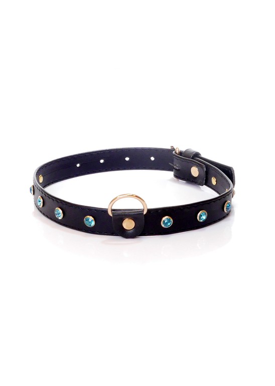 Collar - 2 cm turquoise crystal