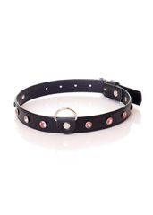Collar - 2 cm pink crystal