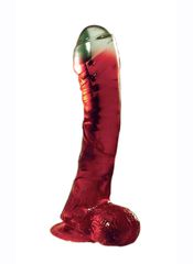 LAZY BUTTCOCK 6.5" RED DONG-thumb-3