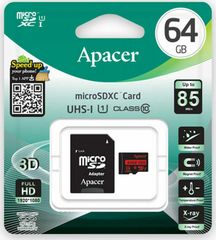 Apacer R85 microSDXC 64GB U1 with Adapter