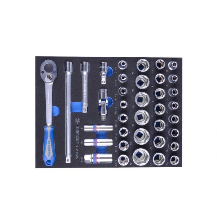 9-4537MRV Σετ Καρυδάκια 1/2'', Καστάνια, Torx θηλυκά 37τμχ - 1/2" - KING ΤΩΝΥ (#9-4537MRV)