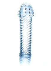 Stymulator-Penis Sleeve BLUE 14.5 cm-thumb-1