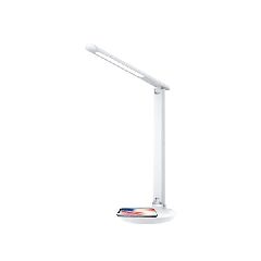 LED φωτιστικό γραφείου λευκό 7W 230V/5VDC με δυνατότητα εναλλαγής χρωμάτων CCT και ασύρματη φόρτιση έως 5W για κινητά με το πρότυπο Qi